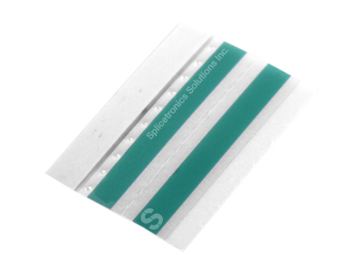 Strip of 8mm green double splice tape with alignment guide