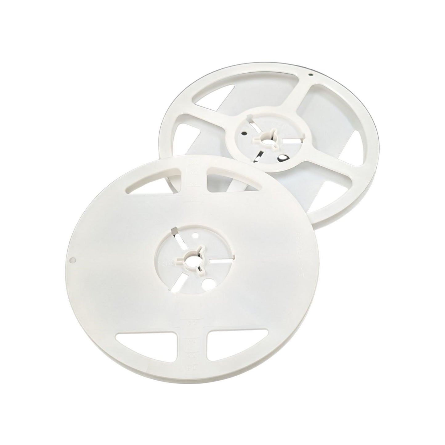 ERW7-08 Empty 7" SMT Take-Up Reel 8mm — White Polystyrene SMT Mini-Reel