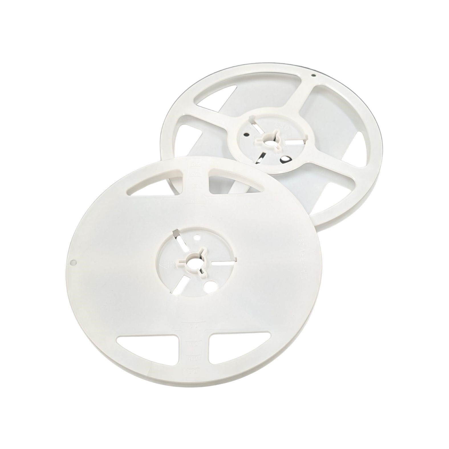 ERW7-08 Empty 7" SMT Take-Up Reel 8mm — White Polystyrene SMT Mini-Reel