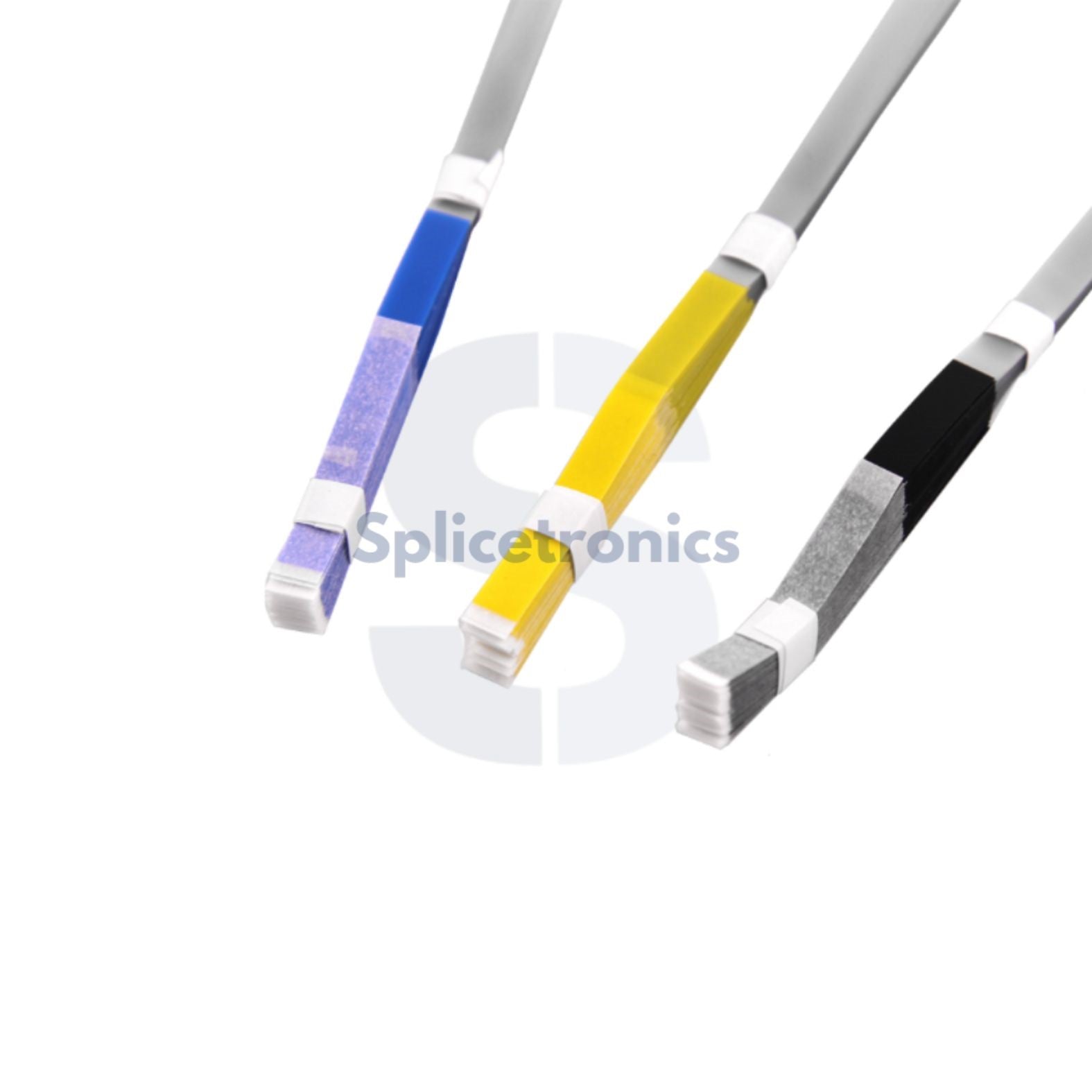Cover Tape Extenders 8mm — Yellow TE108, Blue TEB08, and Black ESD TEC08 Pre-Cut Strips for SMT