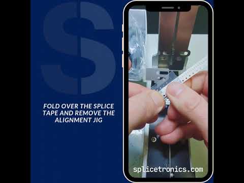 DSJL Silver/Blue Splice Tape with Integrated Jig Pins | Splicetronics